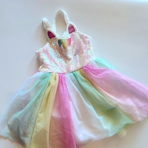 Sequin unicorn dress. 3t